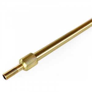 Brass telescopic tube for luminaire on M10 threaded tube