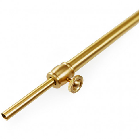 Brass telescopic tube for luminaire on M10 threaded tube - pole length 108cm