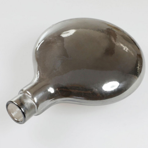 Shaft leaf glassware in black chrome for D11 base and G4 lamp