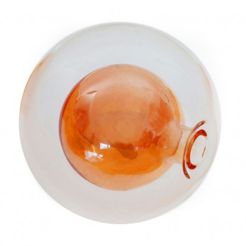 Double amber chrome globes in 80mm diameter for D11 base and G4 lamp