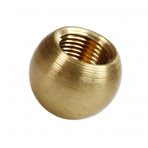 Boule en laiton diamètre 20mm taraudé M12