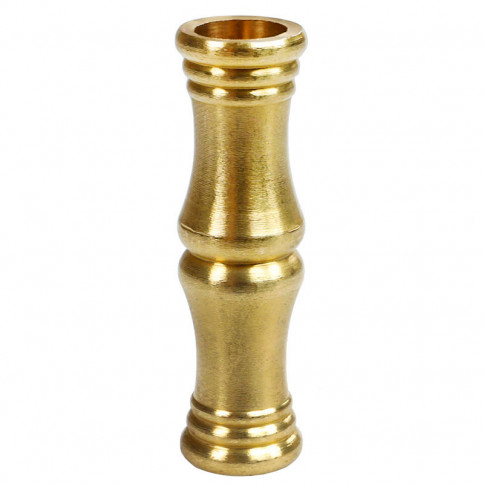 Brass sleeve drilled to 10.5mm diameter for installation on threaded pipes - height 54mm