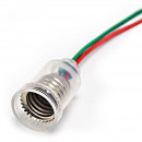 Lampholder - E10 lamp base on 23mm diameter wire