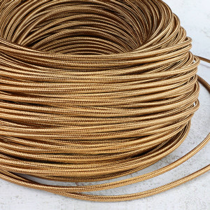 Câble textile rond gaine...