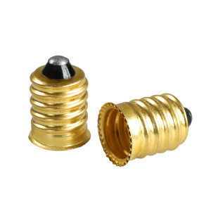 Brass adapter socket - E14...