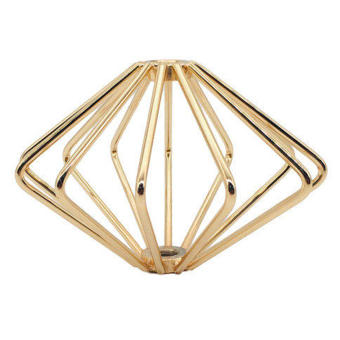 Caris gold chrome openwork luminaire cage - size 122 x 82mm