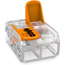 Compact Wago terminal block for all types of conductors 221-412