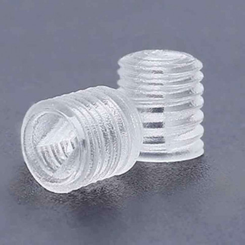 M5 transparent plastic screw, headless, length 8mm