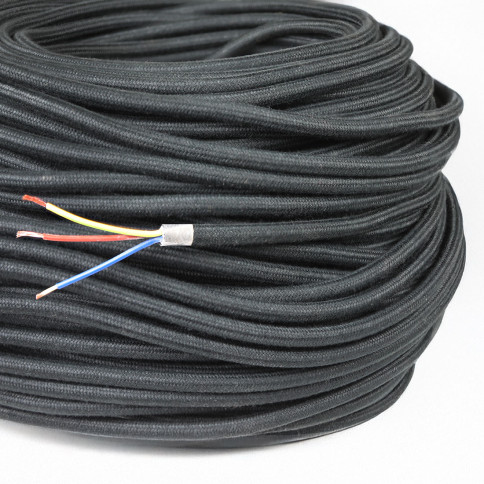 copy of White braided round textile...