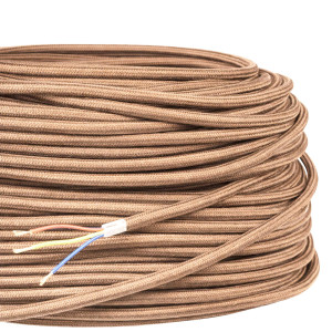 Câble rond tressé couleur...