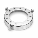 Support à griffes en acier chrome blanc Asha pour verrerie ou céramique Ø intérieur 66mm - pour douille E27