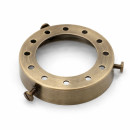 Support à griffes en acier couleur bronze antique Zuri pour verrerie ou céramique