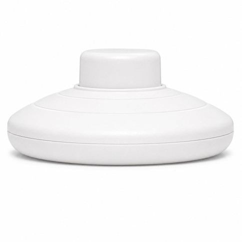 Interrupteur à pied rond diamètre 70mm pour lampadaire - plastique couleur blanc