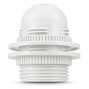 Douille plastique blanc à double bagues de serrages pour lampe à culot E26 Format américain