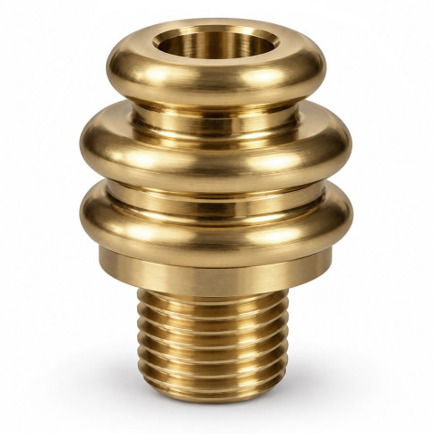 Clover electric cable clamp in brass...