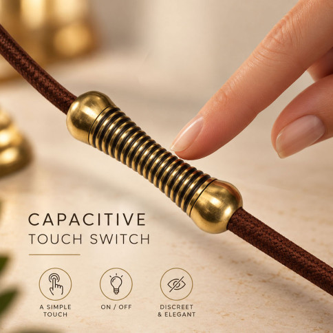 Bouton interrupteur en laiton tactile...