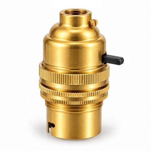 Une douille de lampe en laiton B22